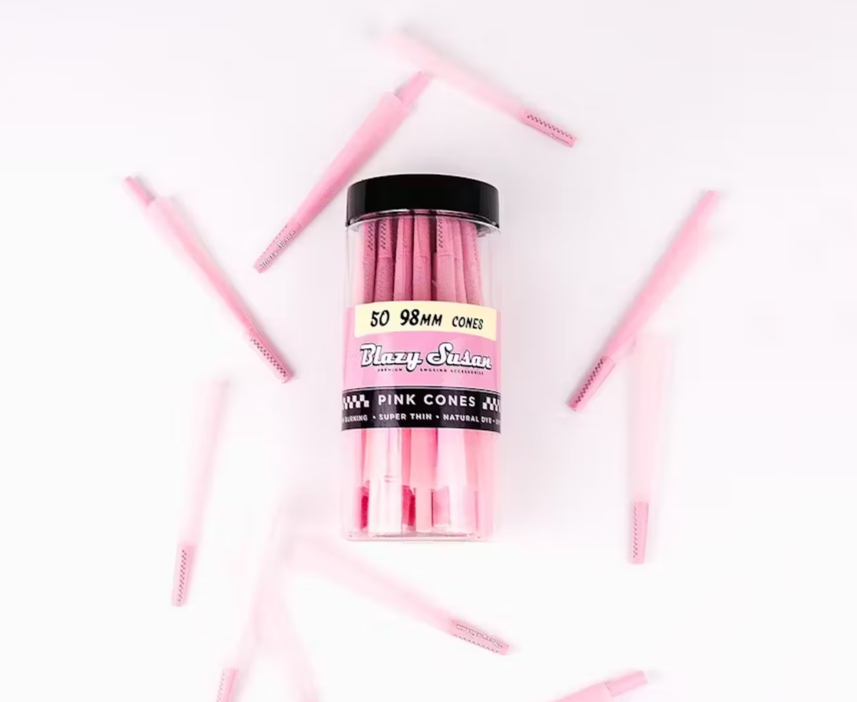 Blazy Susan Pink Rolling Cones — Pretty in Pink, Perfect in Puff
