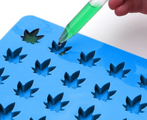 DIY Ganja Gummies Leaf-Shaped Silicone Mold Set for Edibles