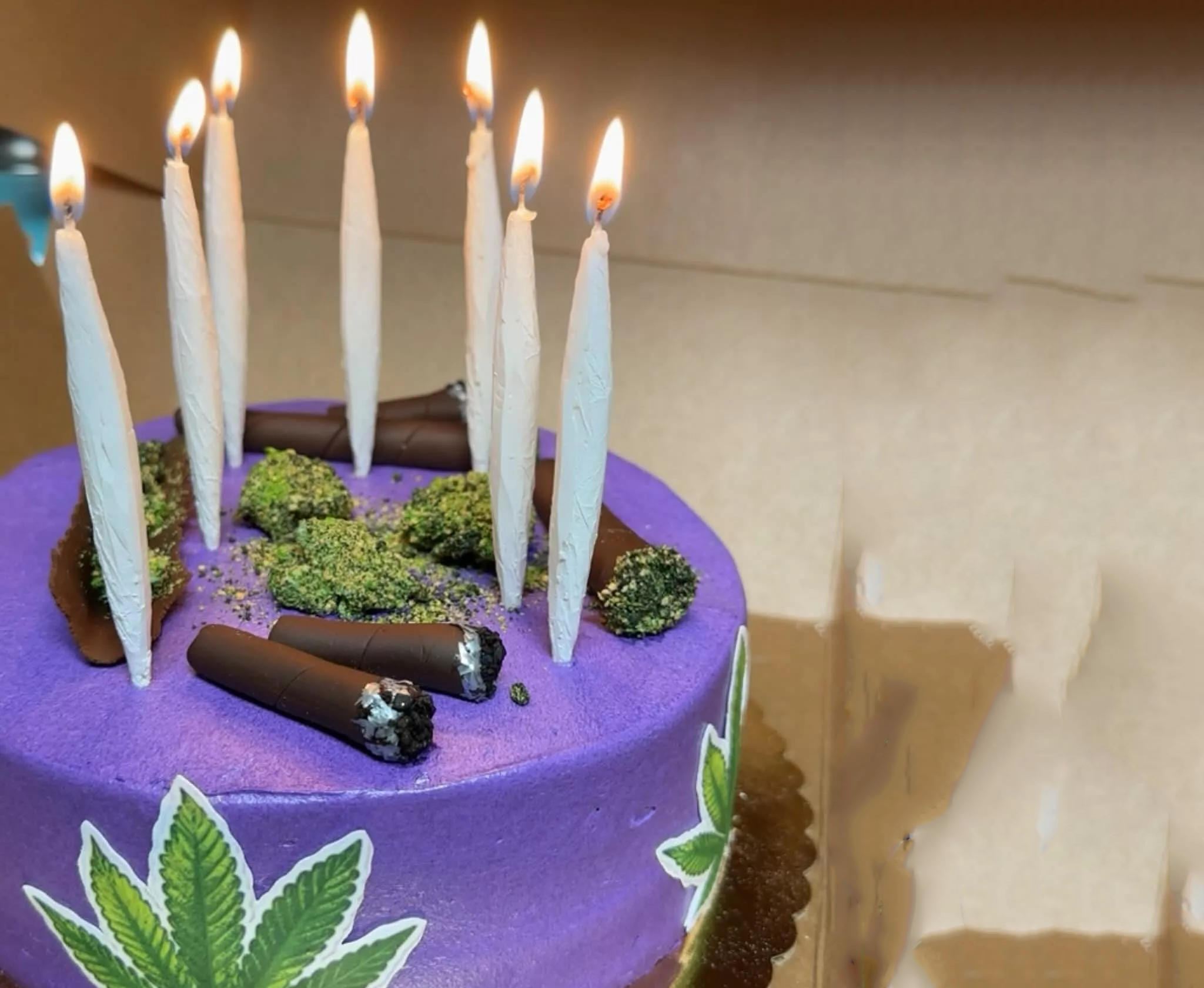 Joint-Shaped Birthday Candles That’ll Get the Cake Lit