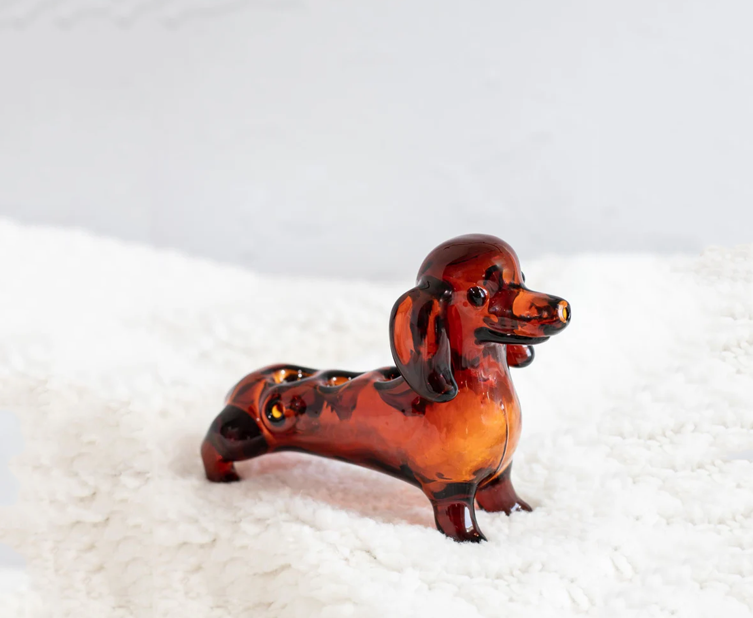 Wiener Dog Triple Bowl Pipe The Cutest Glass Buddy You’ll Ever Toke With