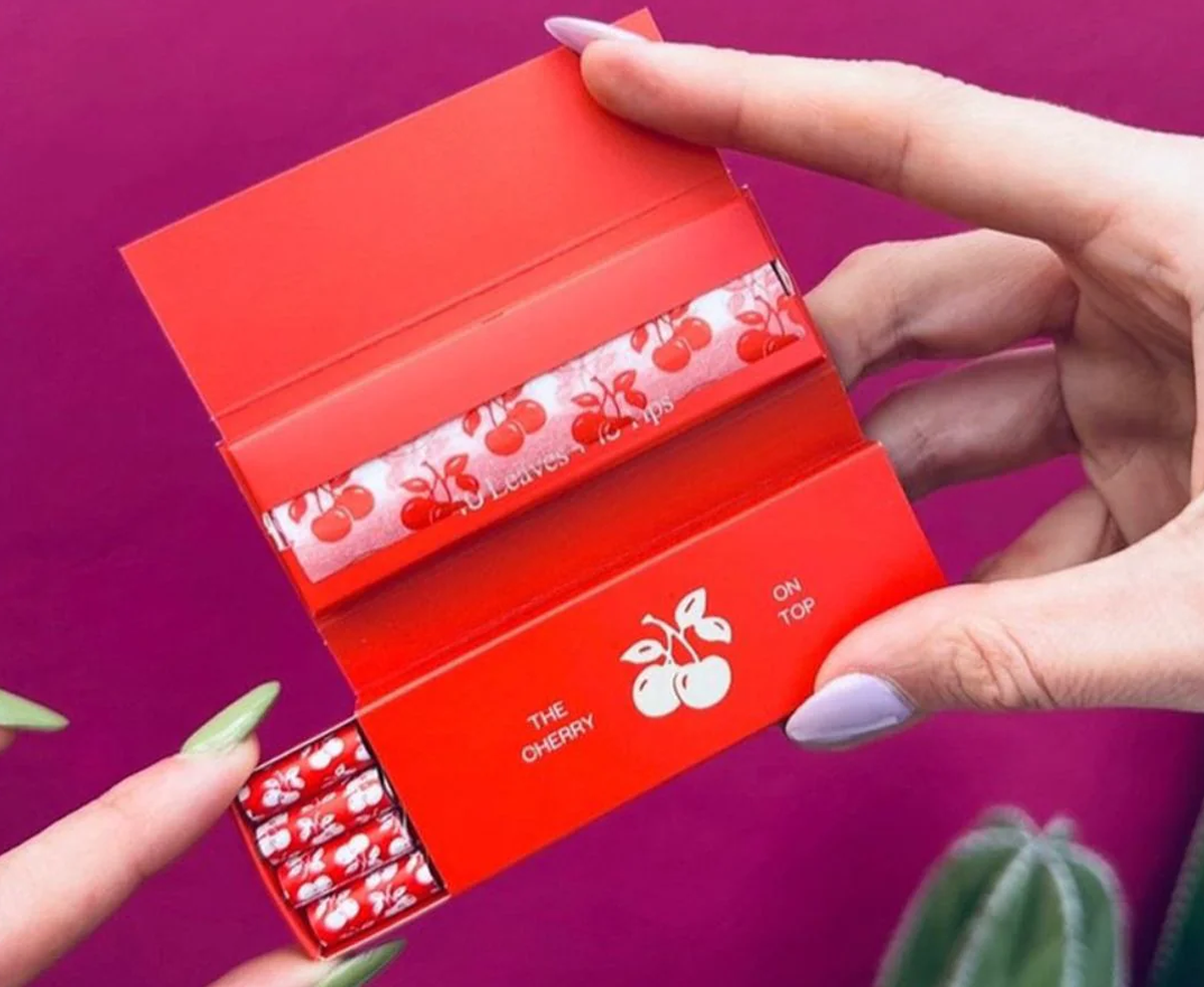 Cherry Print Rolling Papers That Add a Pop to Every Puff