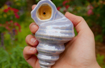 Ride the Tide with the Turquoise Shell Pipe by The Moss Goddess