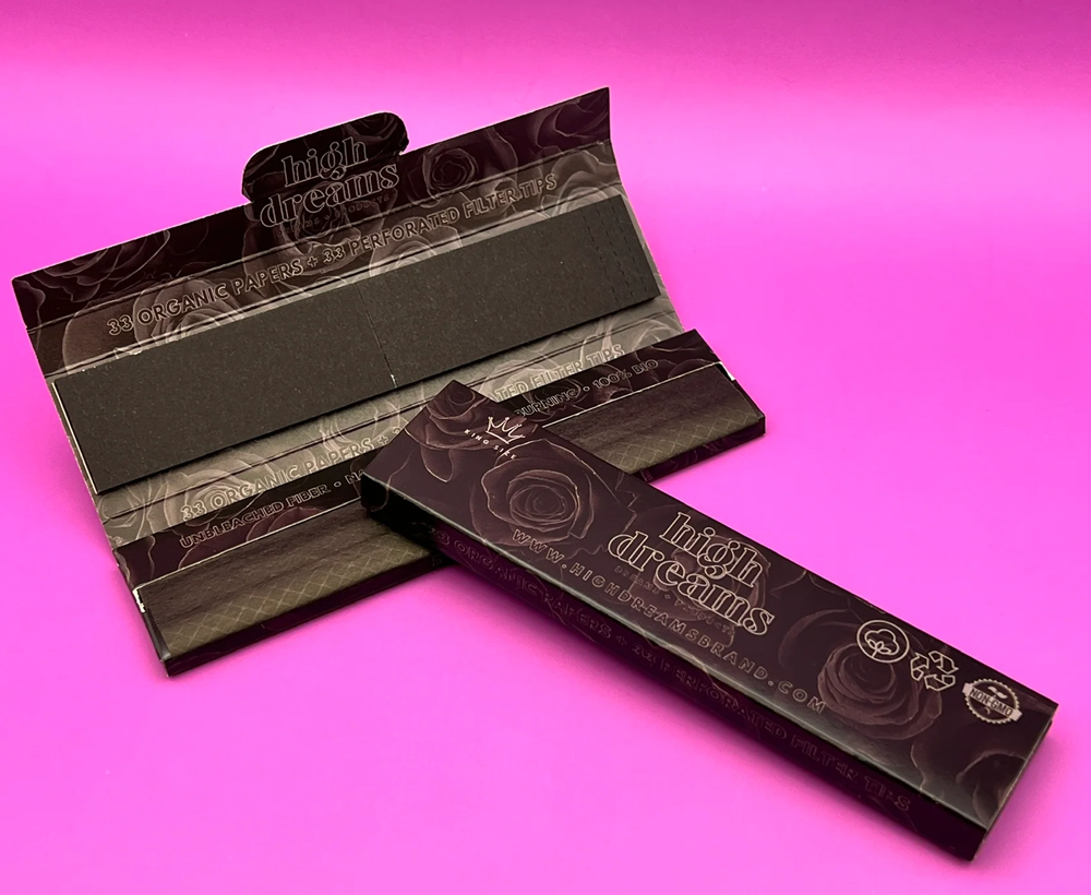 Turn every joint into night mode with High Dreams Black Rolling Papers