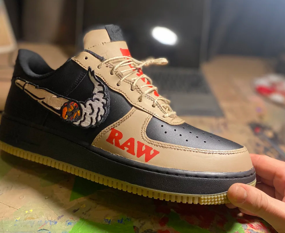 Light Up Your Step with the RAW Black Gum AF1s