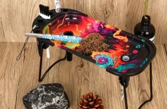 Roll Like Royalty with the Foldable Metal Cone Tray Set