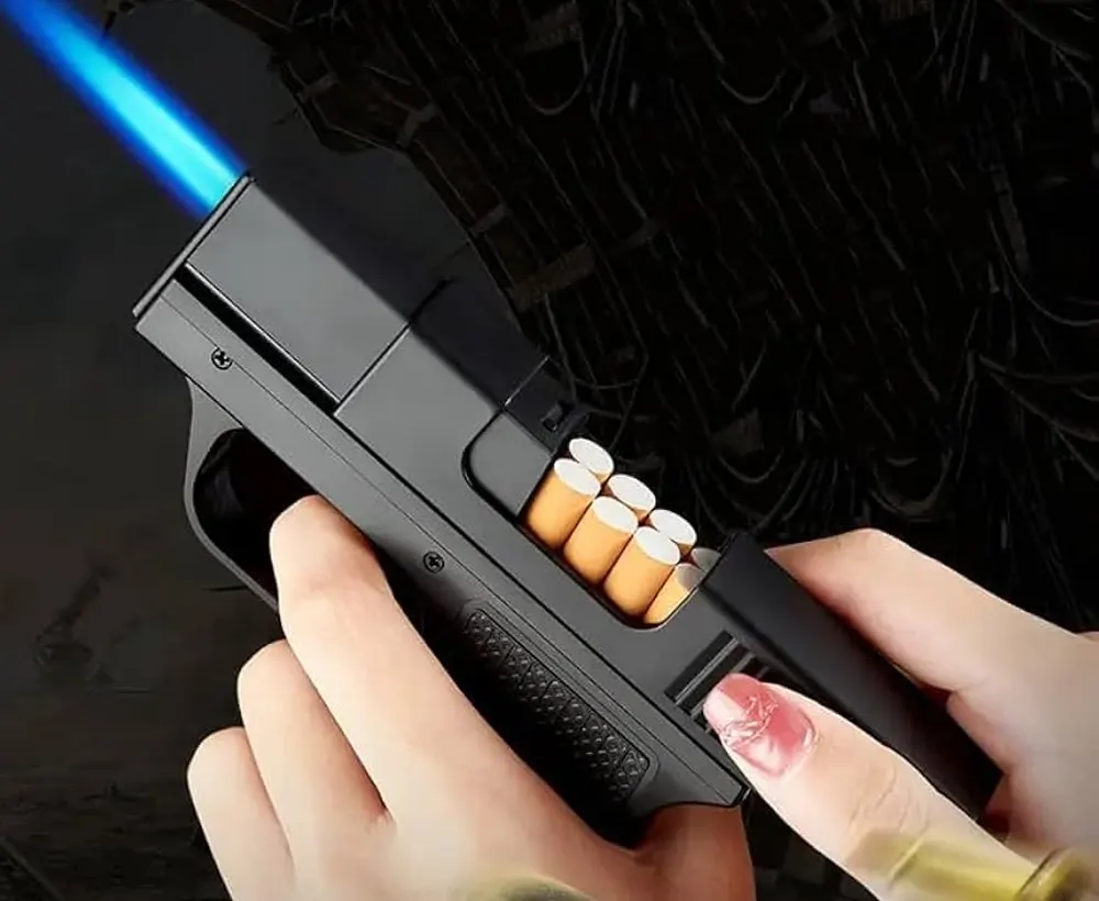 Fire Up in Style with the Pocket Shot Gun-Shaped Torch Lighter